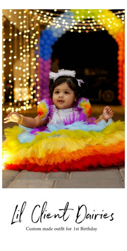 Rainbow Layered Gown