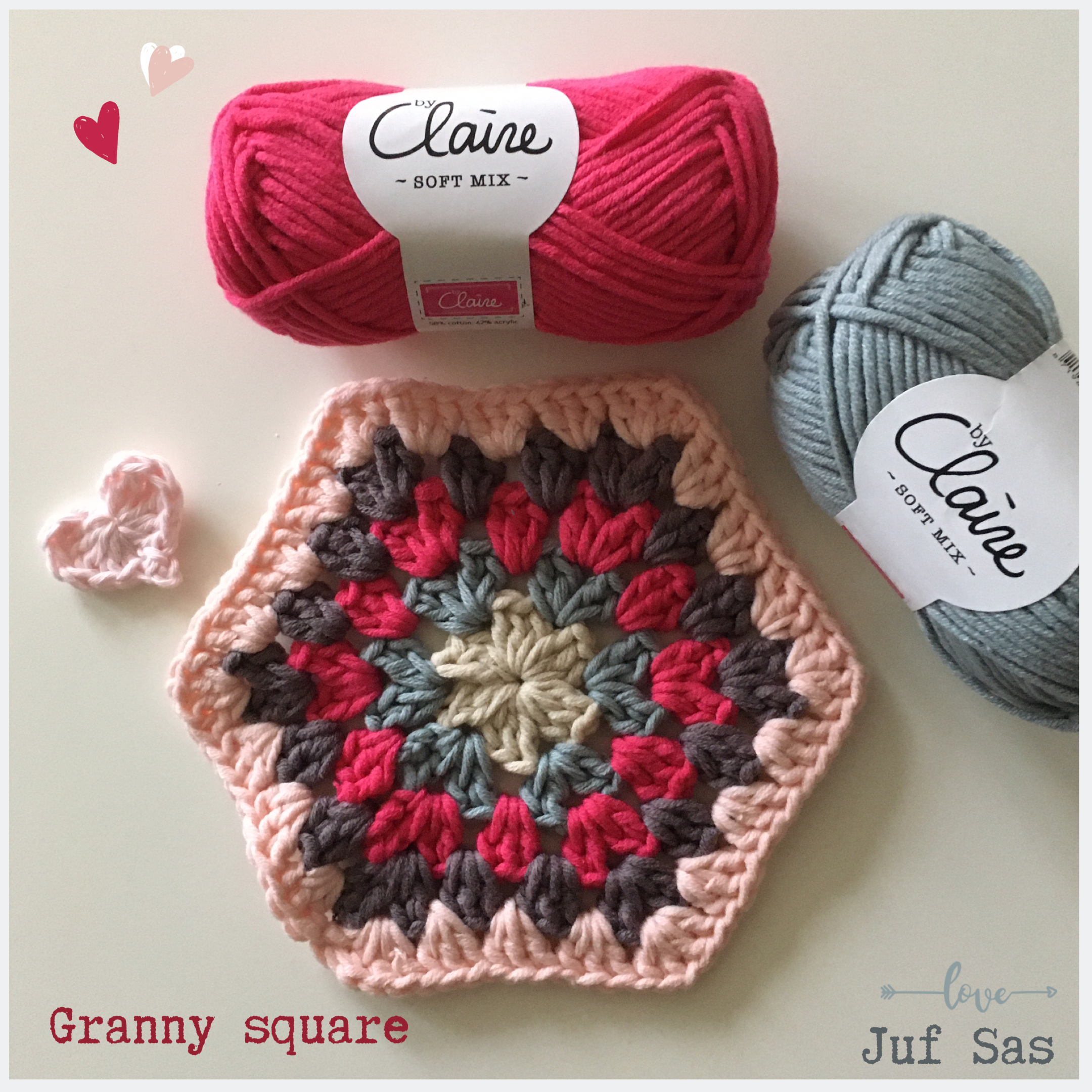 Zeshoekige granny square