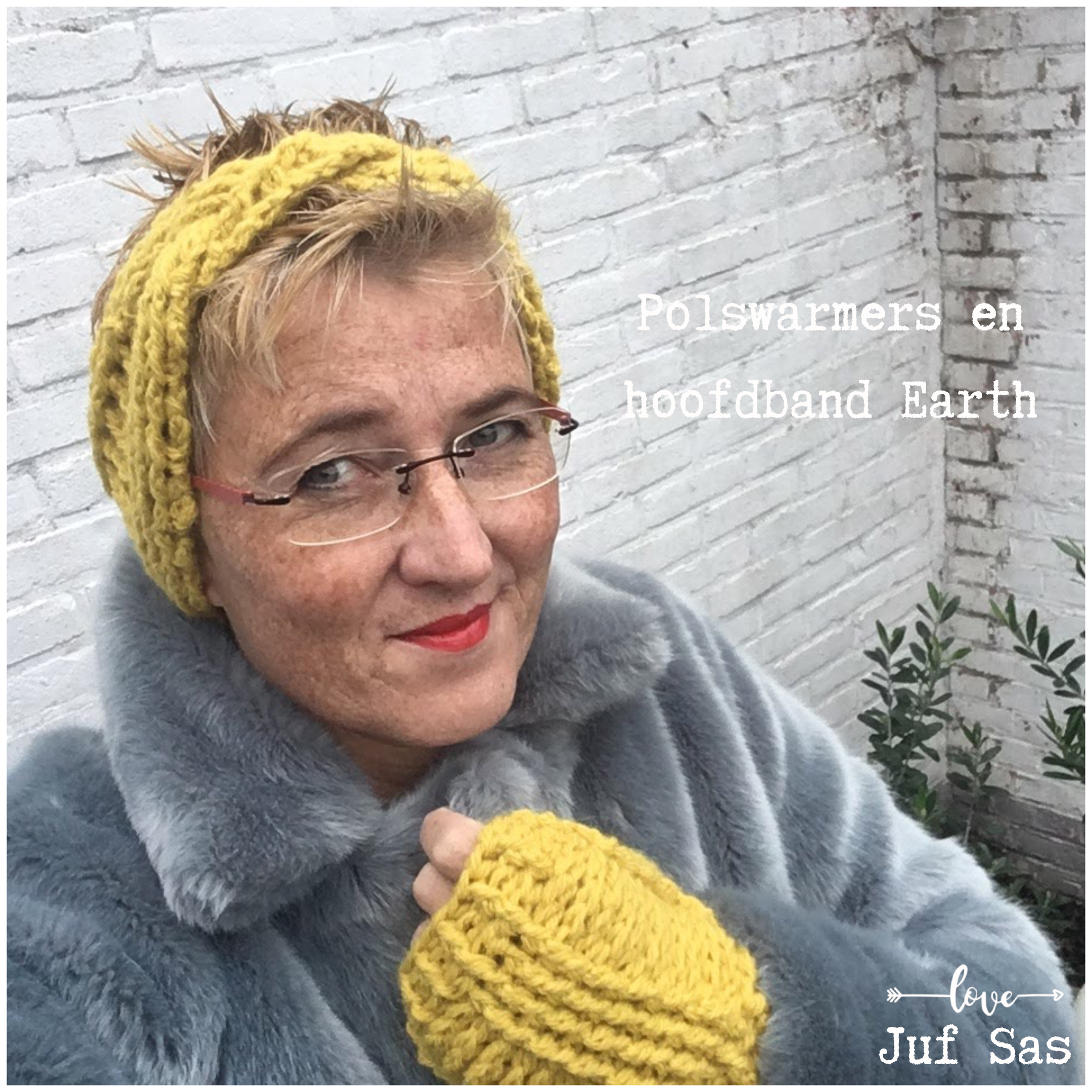 Polswarmers en hoofdband Earth