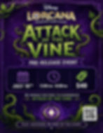 Lorcana Prerelease - Attack of the Vine (Saturday)