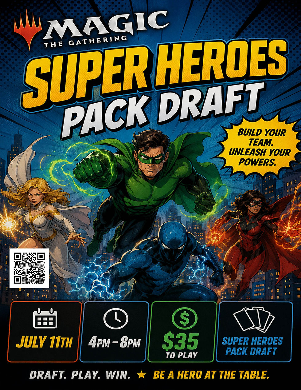 Magic the Gathering draft tournament: Marvel Super Heroes