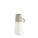 Thumbnail: Two-Toned White Natural Ceramic Jug- Small