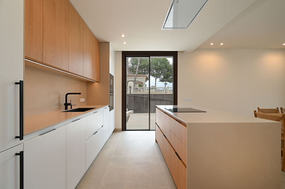 Luxury modern kitchen in a newly built villa in Costa Blanca North