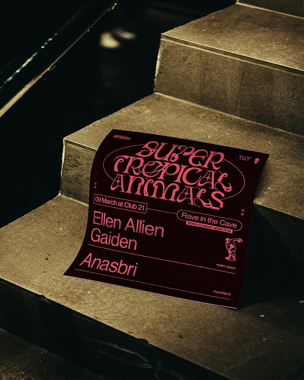 Giovedì 9 Tropical Animals w/ Ellen Allien - Gaiden - Anasbri