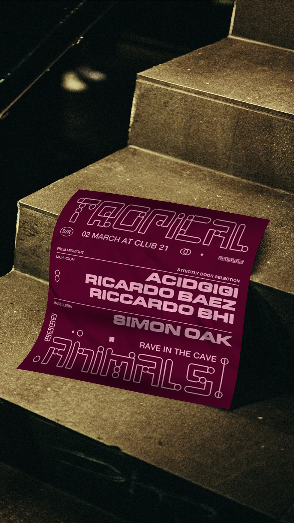 Giovedì 2 Tropical Animals w/ Acid Gigi - Riccardo Bhi - Ricardo Baez - Simon Oak