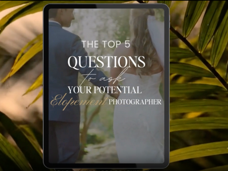 questions to ask an elopement photographer