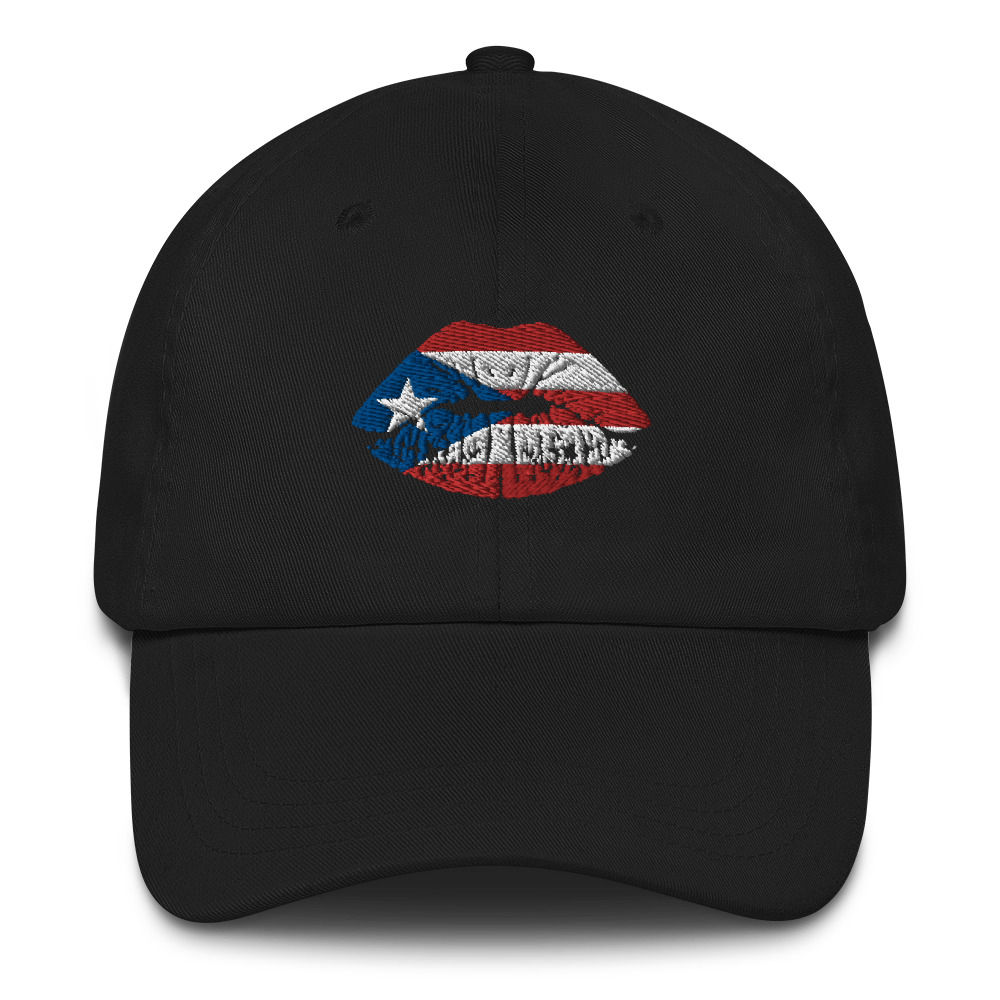 Black Puerto Rico Lips Hat