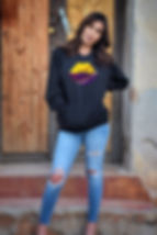 Black Tohono O'odham Lips Hoodie