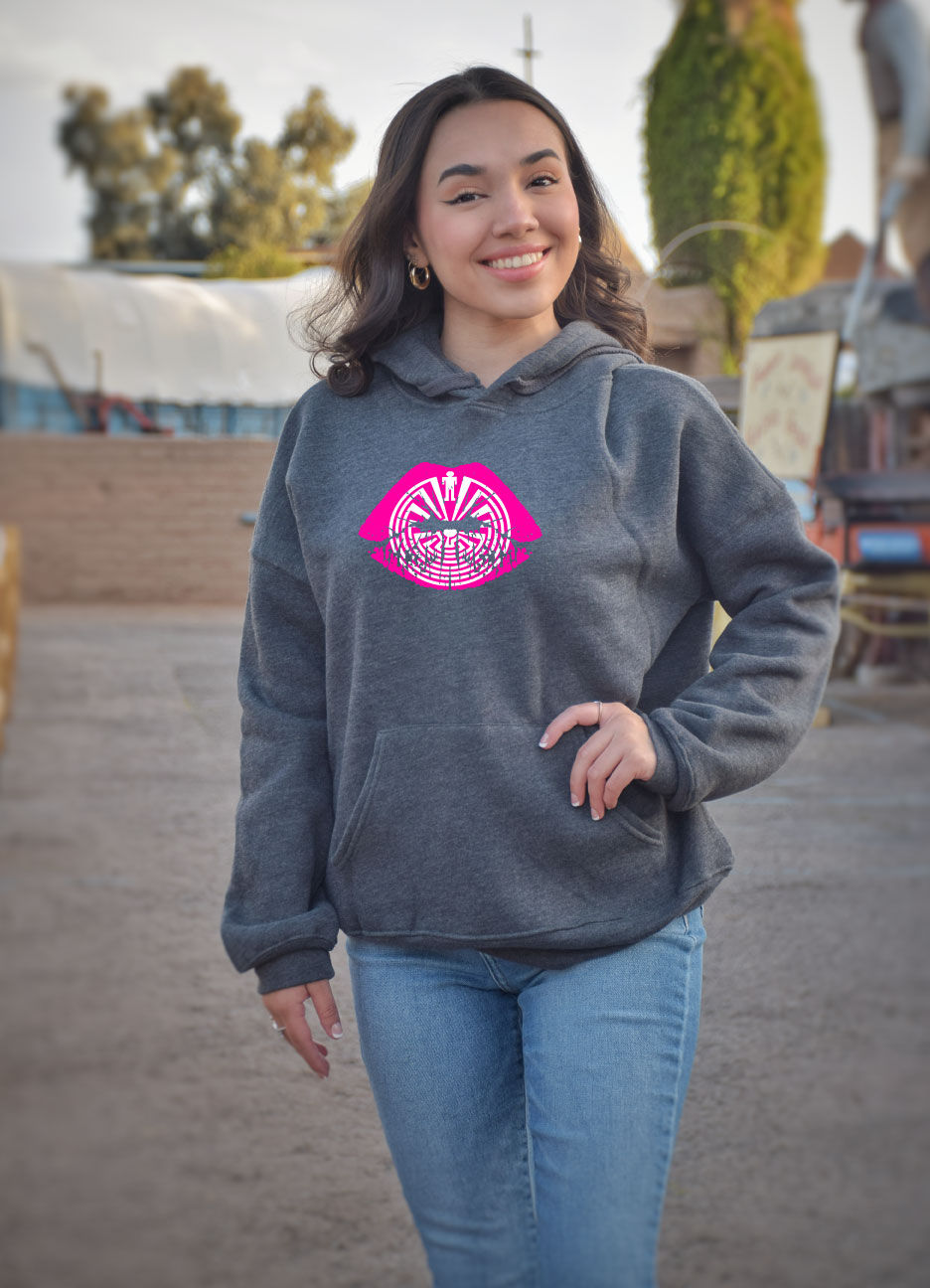 Thumbnail: Pink Man in the Maze graphite Hoodie
