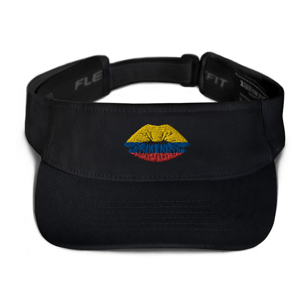 Black Colombia Lips visor