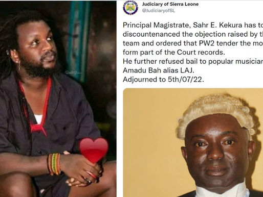 Latest Sierra Leone News: King Boss LAJ denied bail again