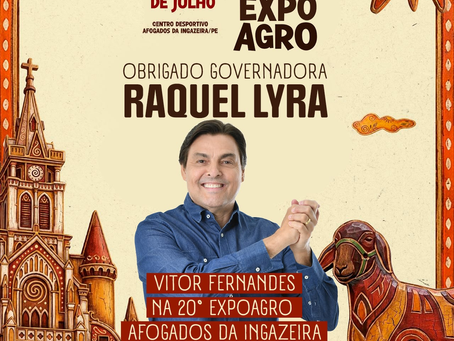 Marconi Santana articula e viabiliza Vitor Fernandes na 20ª Expoagro de Afogados da Ingazeira