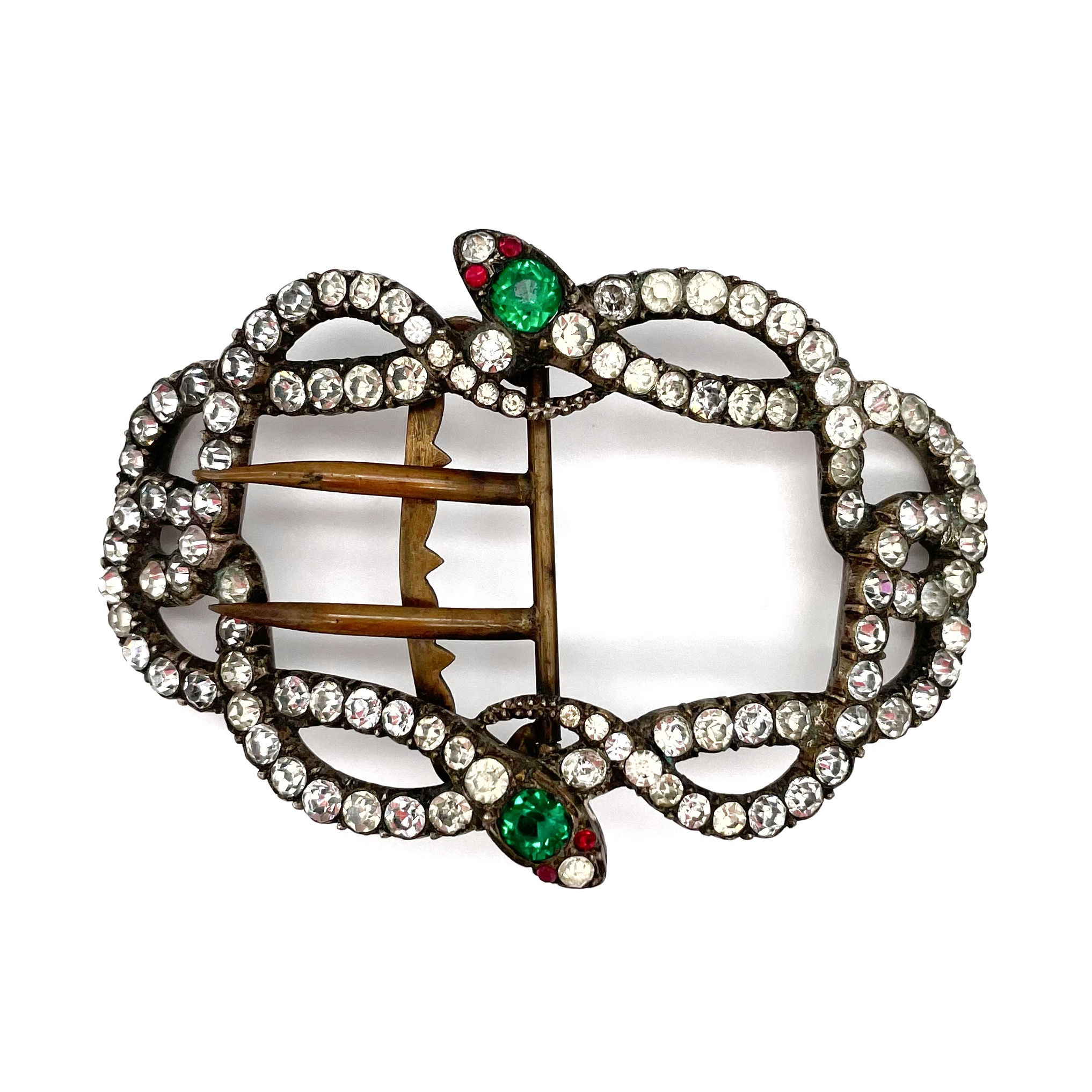 georgian double snake paste buckle