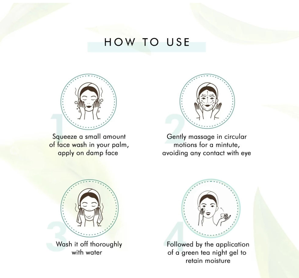 Thumbnail: mcaffiene Green Tea Facewash With Vitamin C & Hyaluronic Acid- 100ml