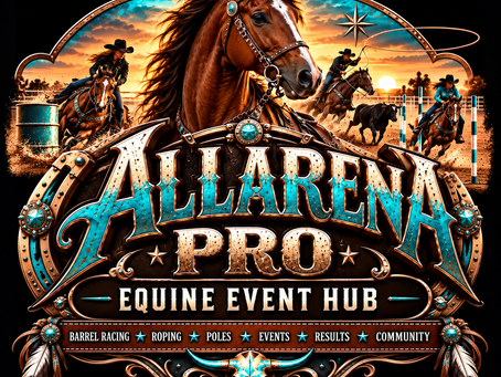 Allaena Pro Western Horse AllArenaPro EquineEventHub SaddleBook Draw Tracker and Rodeo Producer App Logo