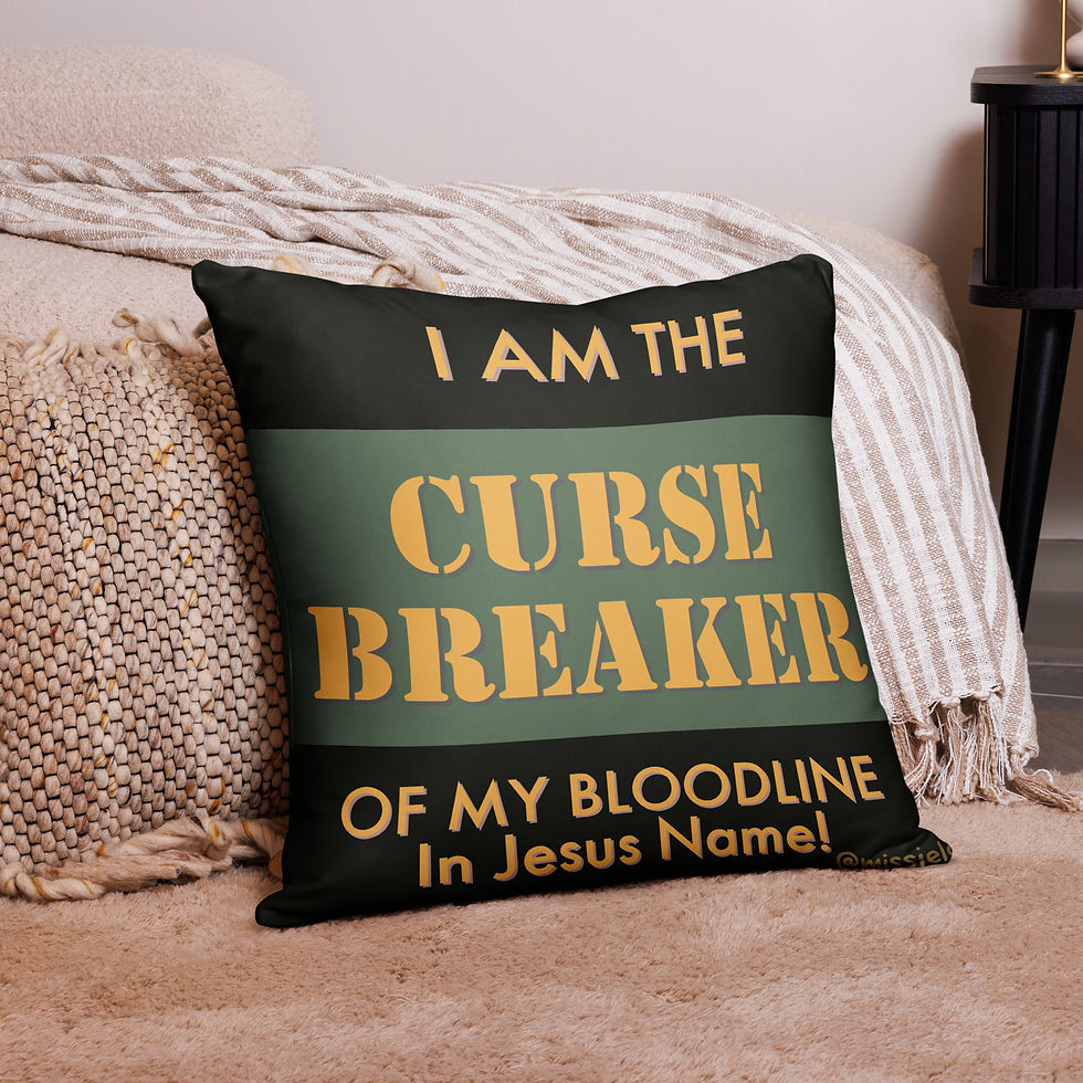 Thumbnail: I AM THE CURSE BREAKER Pillow (2sizes)