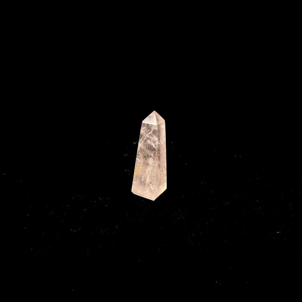 Miniatura: Kwarc różowy obelisk mały