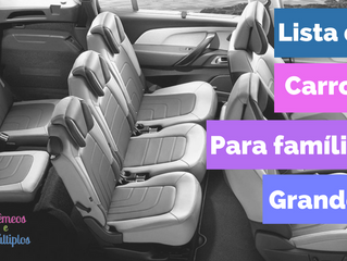 Lista de carros para famílias grandes!