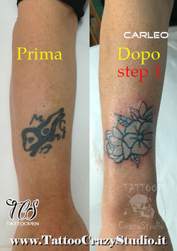 copertura tatuaggio tribale