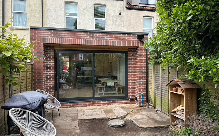 Finished extension - external