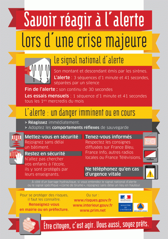 Fiche d'aide à la réaction en cas de crise majeure