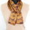 Thumbnail: Gold light twill scarf Plankshe Rock Stone Silk