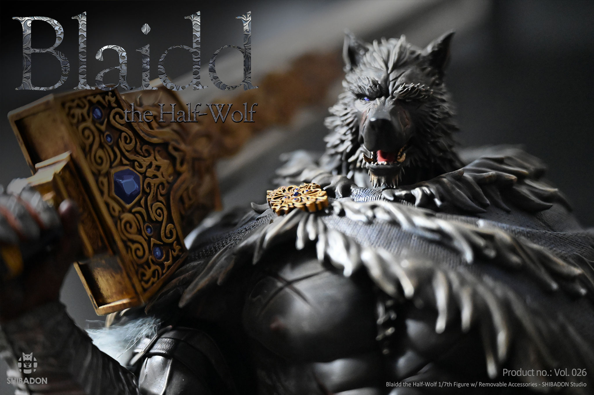 Blaidd the Half-Wolf 1/7th Figure w/ Removable Accessories - SHIBADON Studio