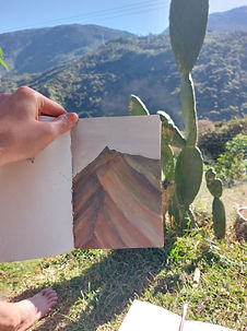 Malen während meiner Reise in Peru