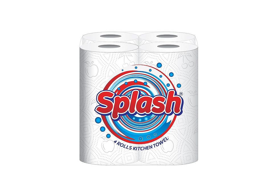 Splash 2Ply 4Pk Kitchen Roll