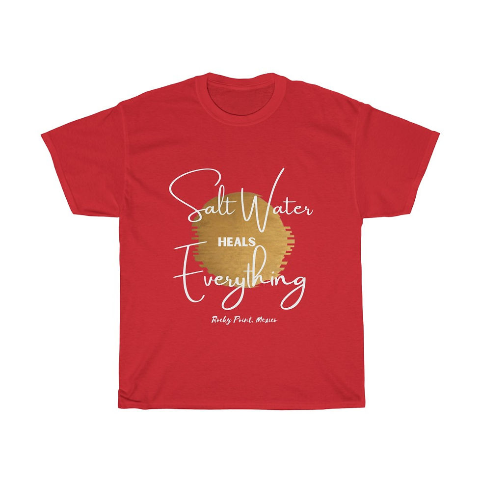 Thumbnail: Salt Water Heals Everything |Beach Shirt |Vacation Shirt|Unisex Cotton Tee 