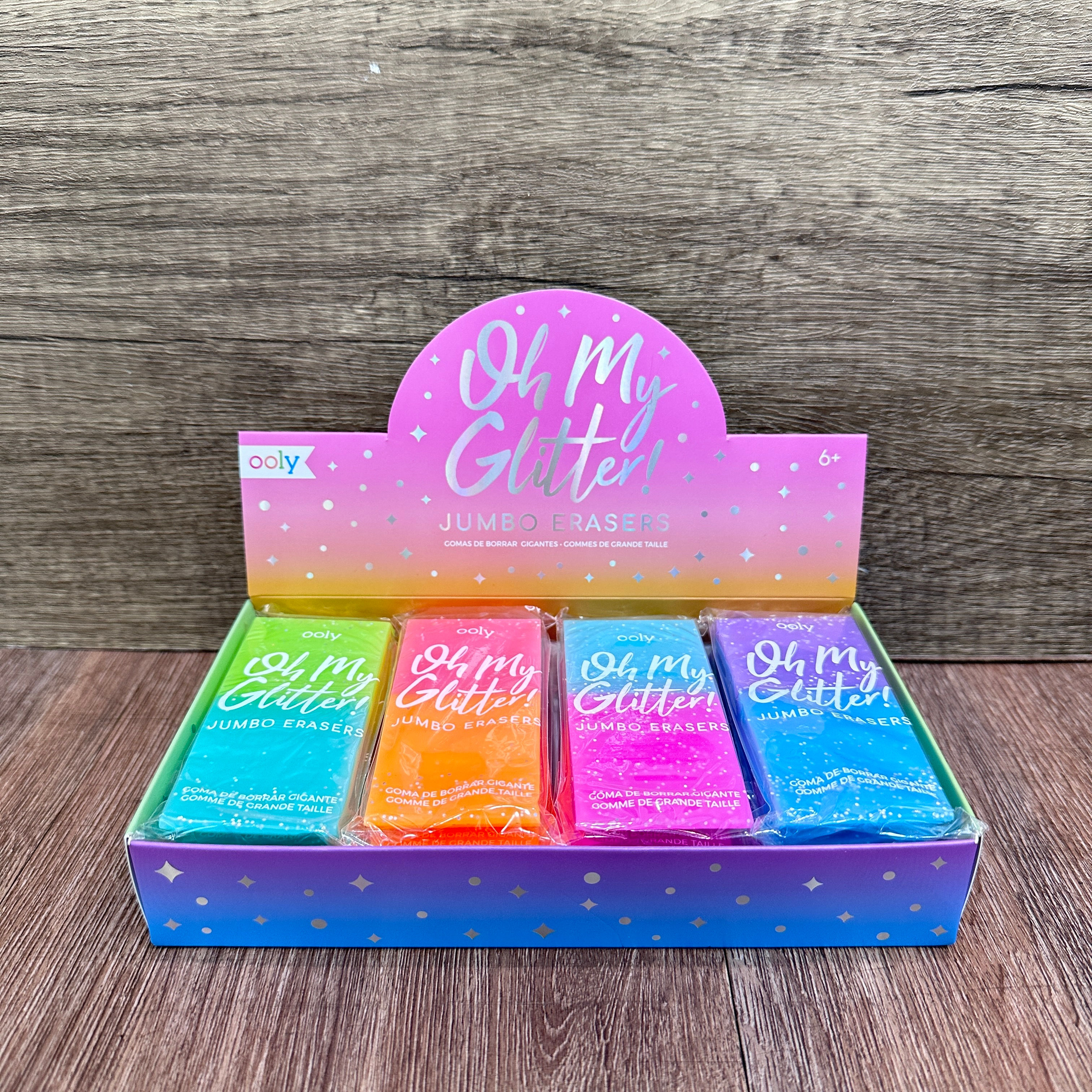 "Oh My Glitter!" Jumbo Erasers