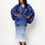 Thumbnail: DRAMATIC BLUE KIMONO DRESS
