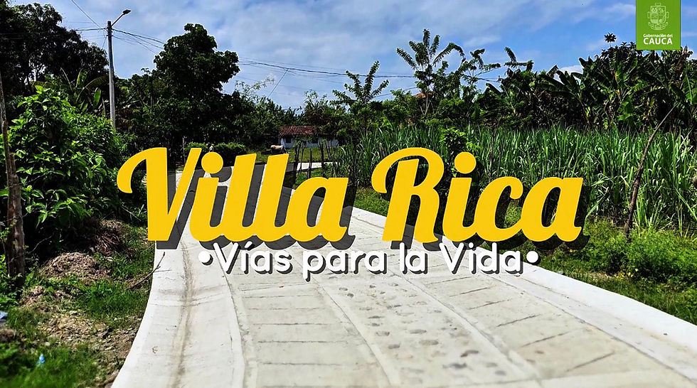 Nueva placa huella beneficia a comunidades rurales de Villa Rica