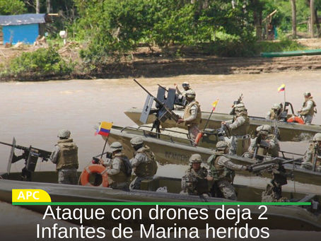 🚨 Ataque con drones deja dos Infantes de Marina heridos en Cauca