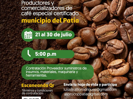 ☕ ¡El café del Patía transforma territorios y construye oportunidades!