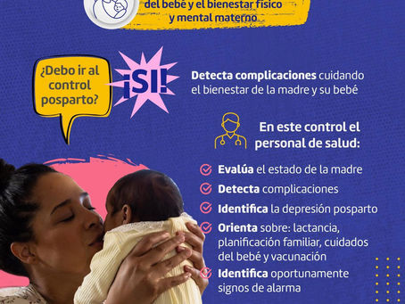 El control posparto es un espacio seguro para cuidar de ti y tu bebé.