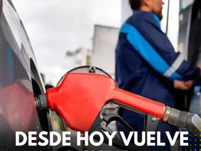 Gasolina corriente sube $46 por galón desde hoy