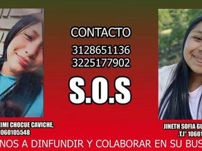 En Caldono, activan búsqueda urgente de dos estudiantes desaparecidas y se teme que hayan sido reclutadas