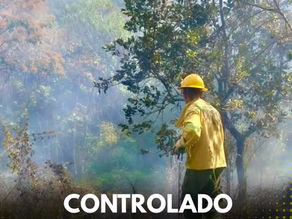 Controlado incendio forestal en el sector Las Guacas, al norte de Popayán