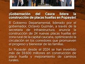 24 nuevas placas huellas para Popayán.