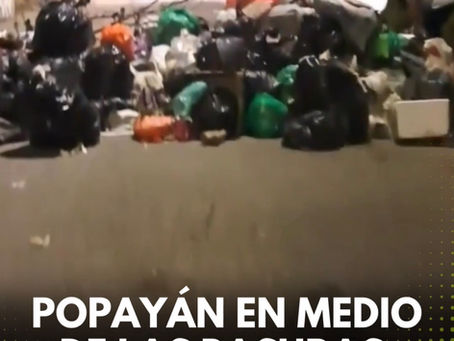 Popayán en medios de las basuras
