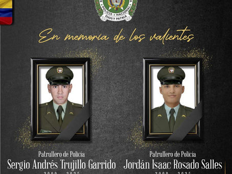 Identificados los dos policías asesinados en Morales, Cauca