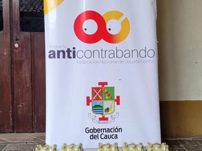 La Policía incautó cerveza extranjera de contrabando en el Terminal de Transporte de Popayán.