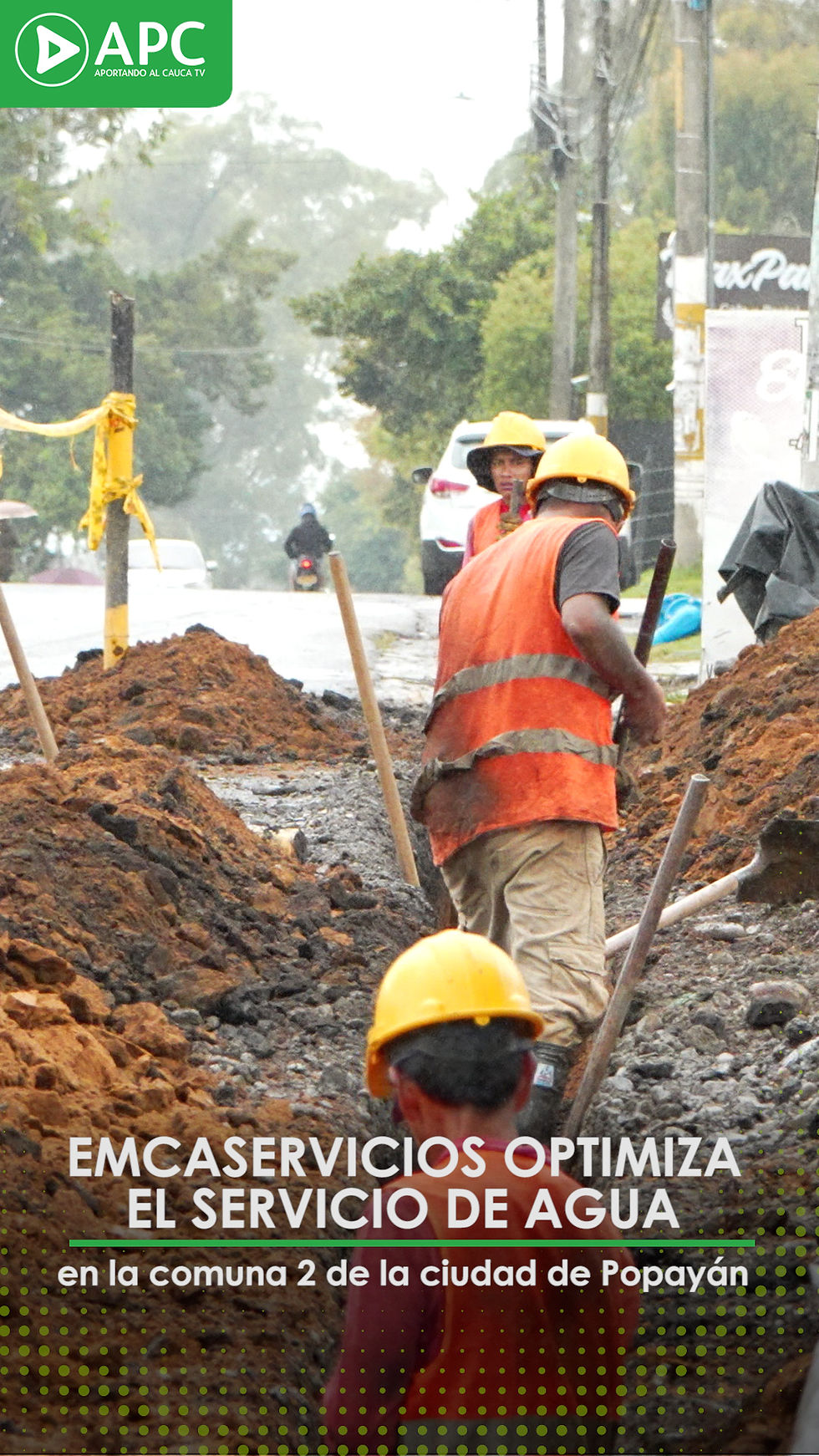 Avanza en un 70% la optimización del acueducto en la Comuna 2 de Popayán