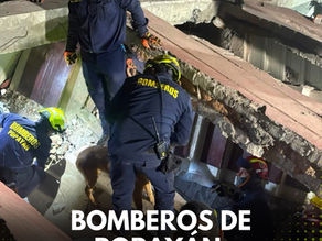 Bomberos de Popayán ayudan en las labores de rescate en Cali