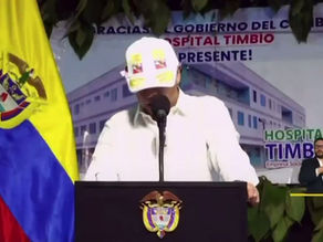 Presidente Petro reiteró en Timbío que los explosivos usados por grupos armados en el Cauca provienen de Chile y Ecuador