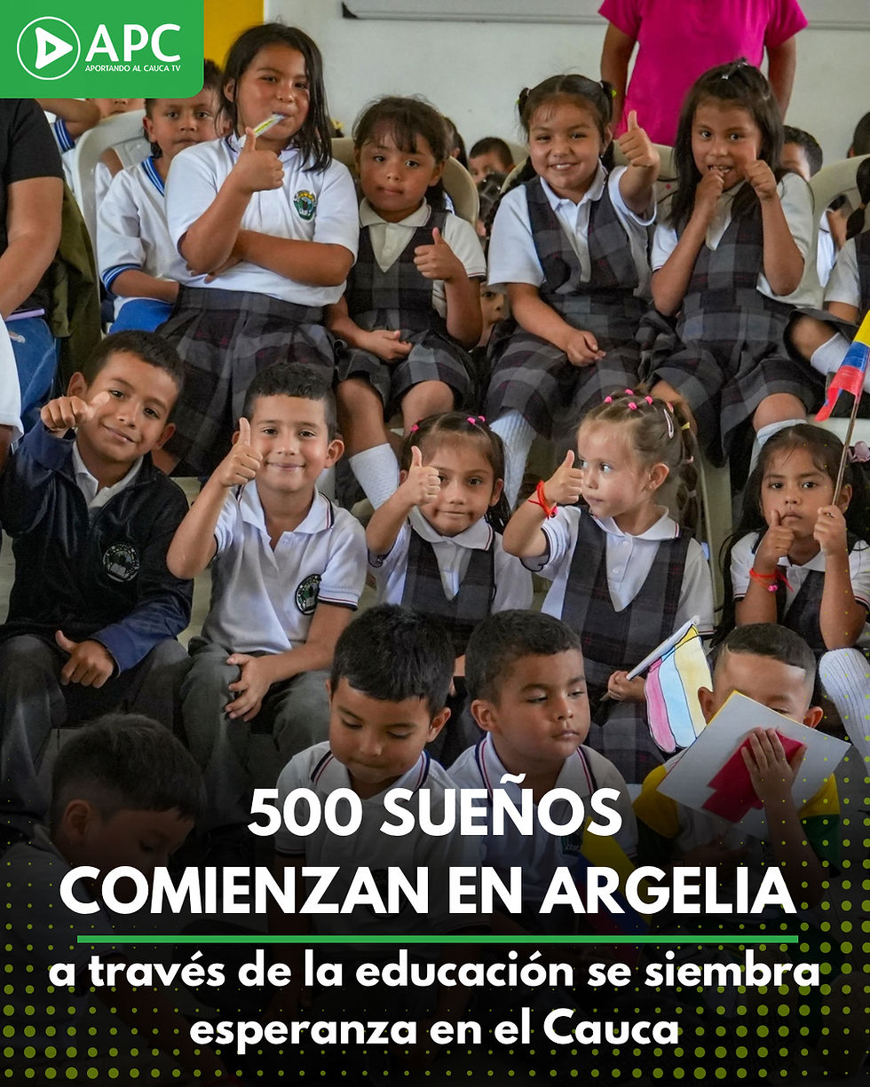 En Argelia 500 sueños comienzan,  a través de la educación se siembra esperanza