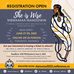 ONWA Postpones 4th Annual She Is Wise Conference to June 2022