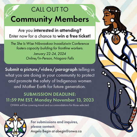 She Is Wise Nibwaakaa Inaadiziwin: 5th Annual Conference