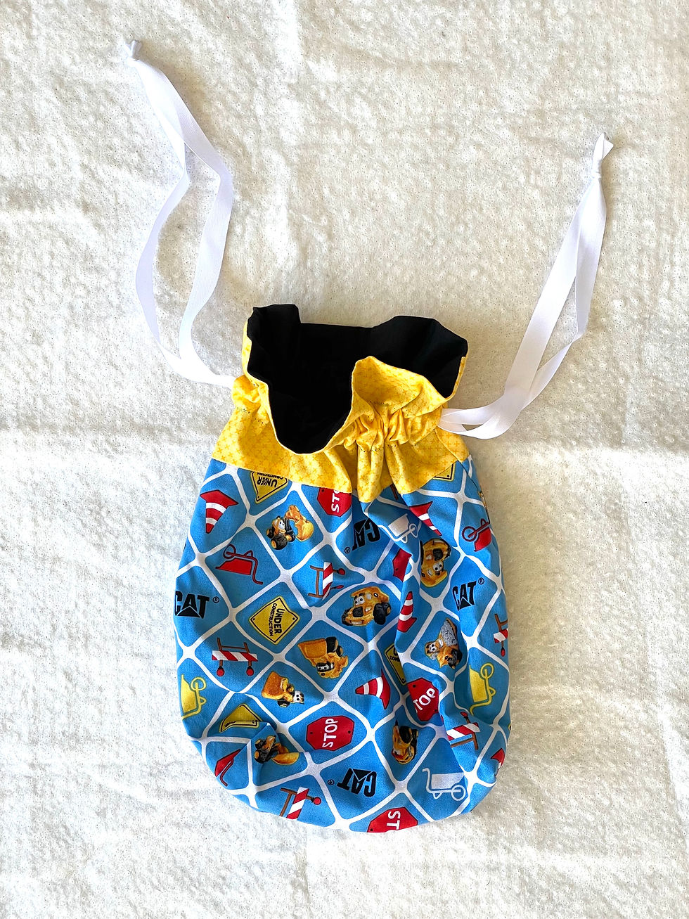 CAT construction crew Drawstring bag